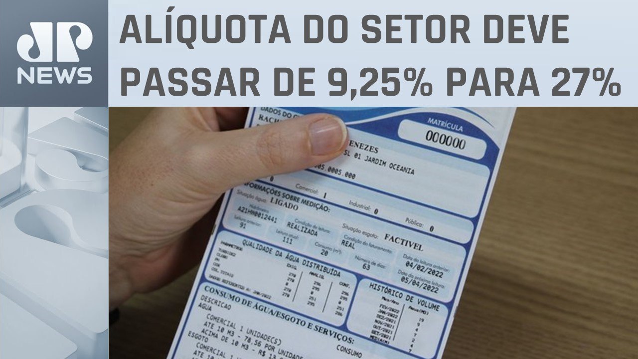 Reforma tributária deve provocar aumento no valor das contas de água; entenda