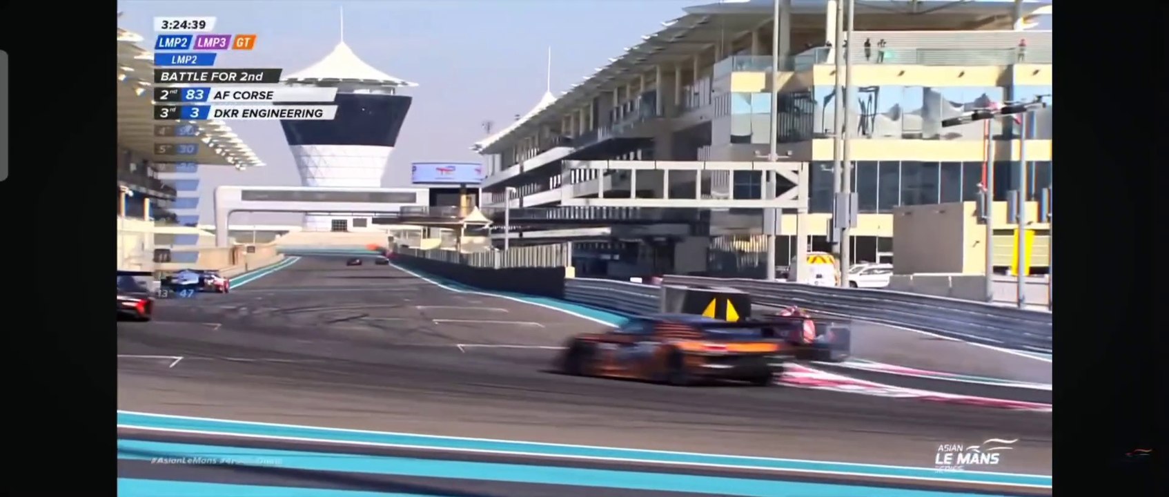 Asian Le Mans 4H Abu Dhabi 2024 Race 4 Mattschull Almost Hit Pit Entry