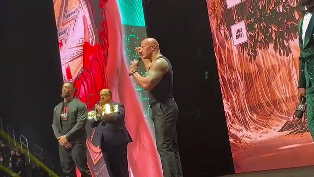 The Rock turns HEEL and joins the BLOODLINE during WWE Wrestlemania 40 Press Conference!!