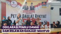 Puluhan Relawan Ganjar-Mahfud Deklarasikan Pemilu Damai