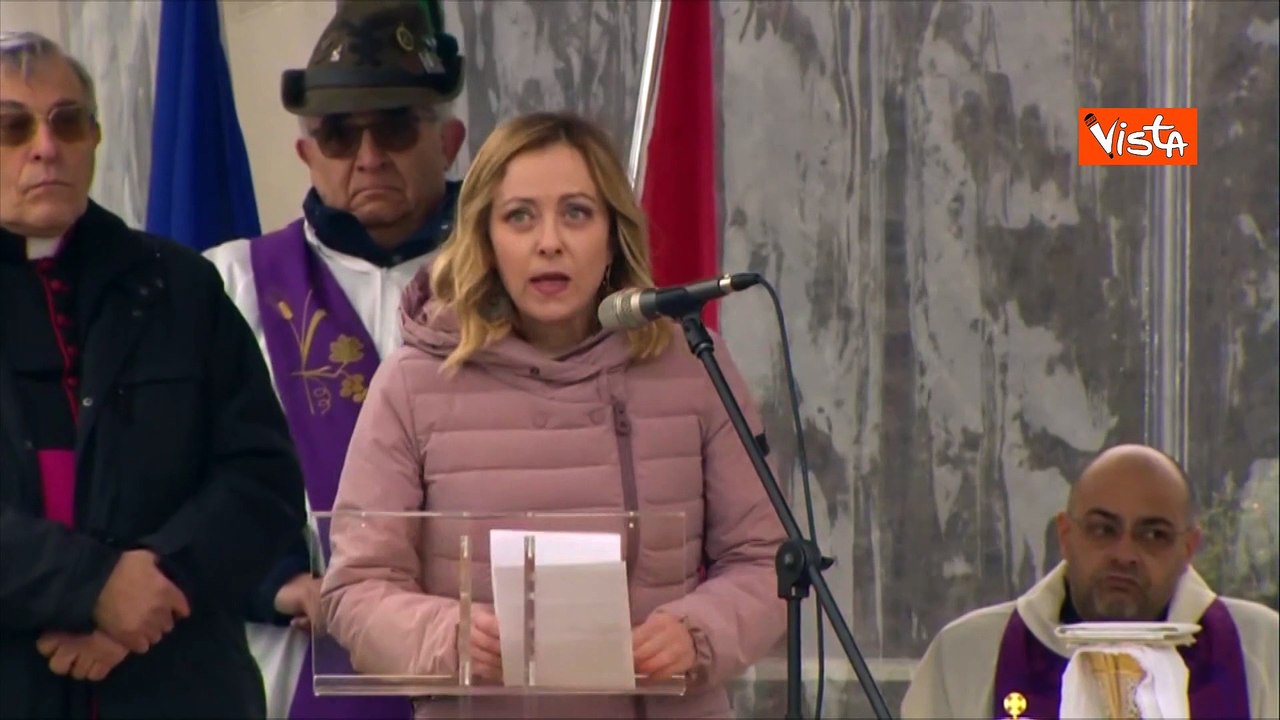 Giorno Ricordo, Meloni a Basovizza: "Qui a chiedere perdono per colpevole silenzio"