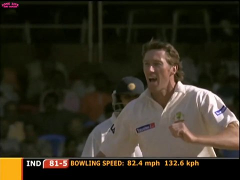 Glenn Mcgrath Test wickets in India.
