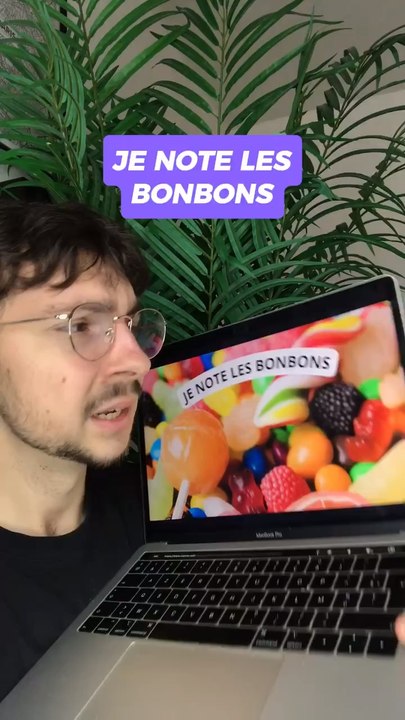 JE NOTE LES DIFFÉRENTS TYPES DE BONBONS !