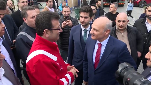 Ekrem İmamoğlu, Gaziosmanpaşa’da Saadet Partisi'nin İstanbul adayı Birol Aydın'la karşılaştı