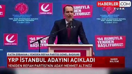 YRP lideri Fatih Erbakan, İstanbul'u eniştesi Mehmet Altınöz'e emanet etti