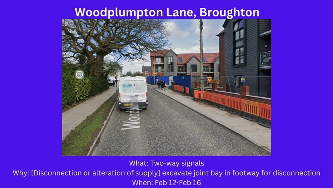 Preston roadworks  Feb 12- Feb 18