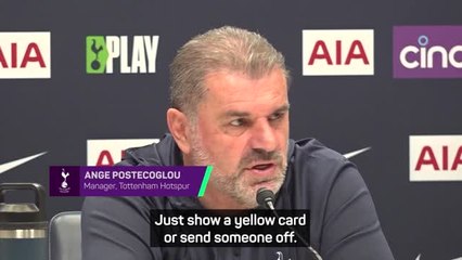 Postecoglou warns blue cards will 'destroy' football
