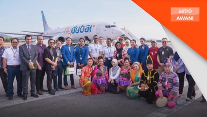 Penerbangan sulung Flydubai ke Langkawi tiba pada Sabtu