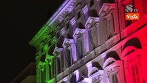 Giorno del ricordo per vittime Foibe, la facciata di palazzo Madama illuminata con il tricolore
