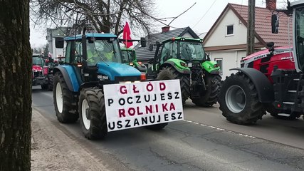 Protest rolników w Ostrowi Mazowieckiej