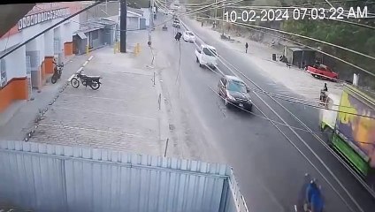 Motociclista atropella a peatón en la salida al sur de Tegucigalpa