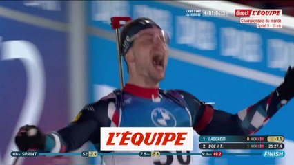 Victoire de Laegreid et triplé norvégien sur le sprint - Biathlon - Mondiaux (H)