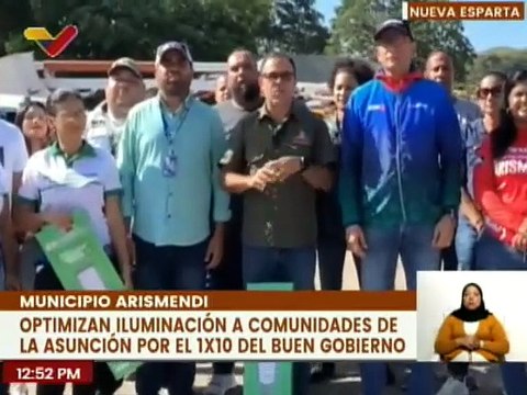 1x10 del Buen Gobierno realiza trabajos de iluminación en comunidad La Asunción de Nueva Esparta