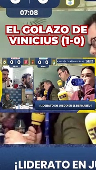 La reacción de Roncero al golazo de Vinicius al Girona