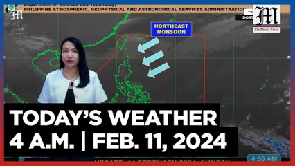 Today's Weather, 4 A.M. | Feb. 11, 2024