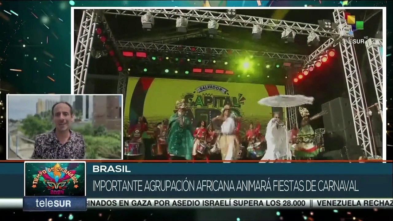 Importante agrupación africana en carnavales de Bahía