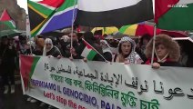 شاهد: مظاهرة دعماً للفلسطينيين في العاصمة الإيطالية روما