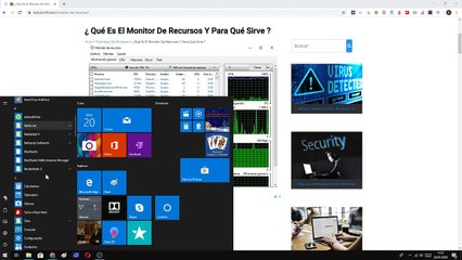 Como ACCEDER al MONITOR de RECURSOS en WINDOWS 10 FÁCIL y RÁPIDO