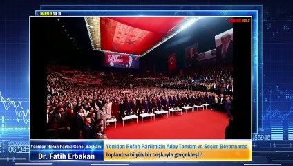 Erbakan: Partimizin Aday Tanıtım ve Seçim Beyanname toplantısı büyük bir coşkuyla gerçekleşti!