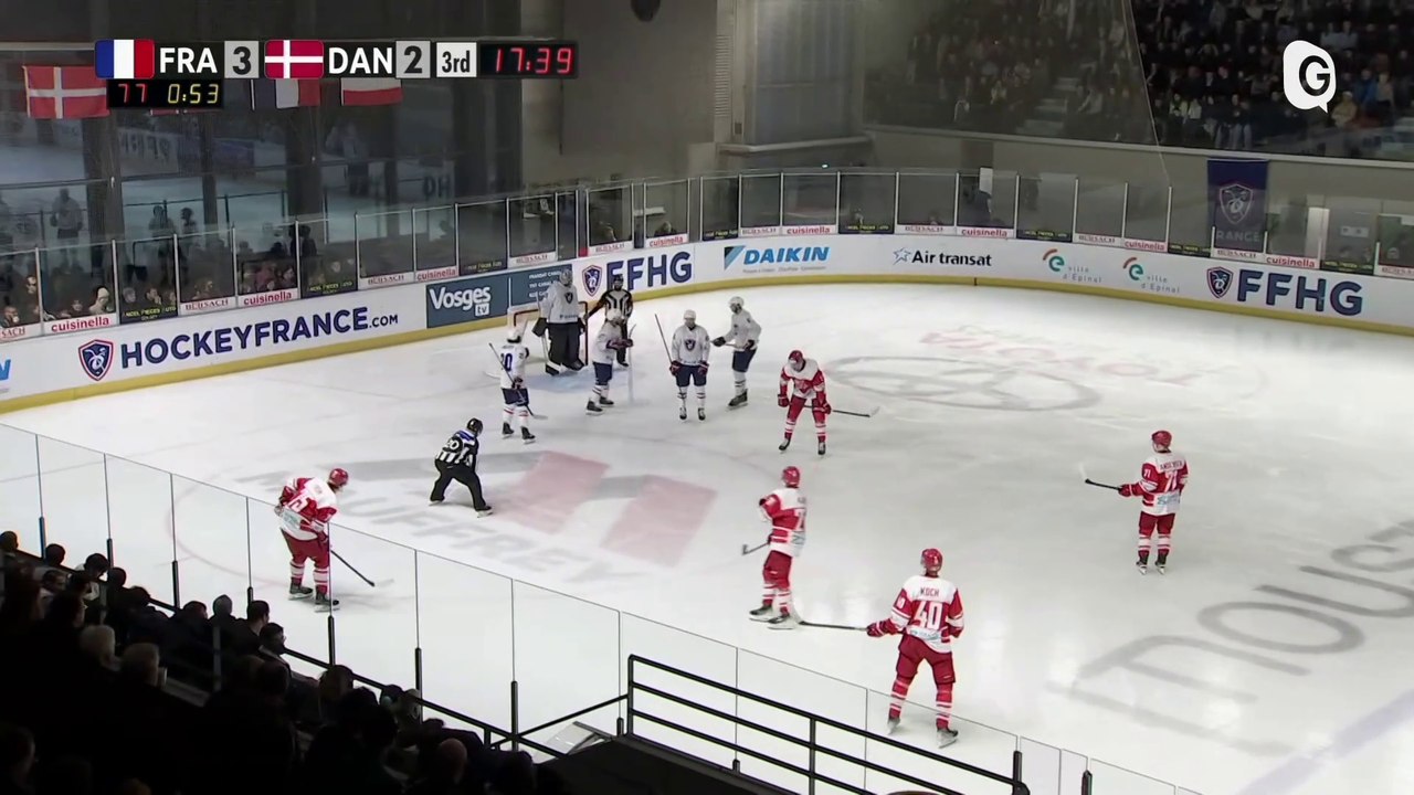 HOCKEY SUR GLACE - France-Danemark