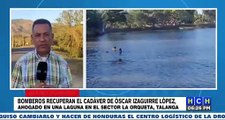 Bomberos encuentran el cuerpo de persona ahogada en laguna de El Carreto en Talanga, Francisco Morazán