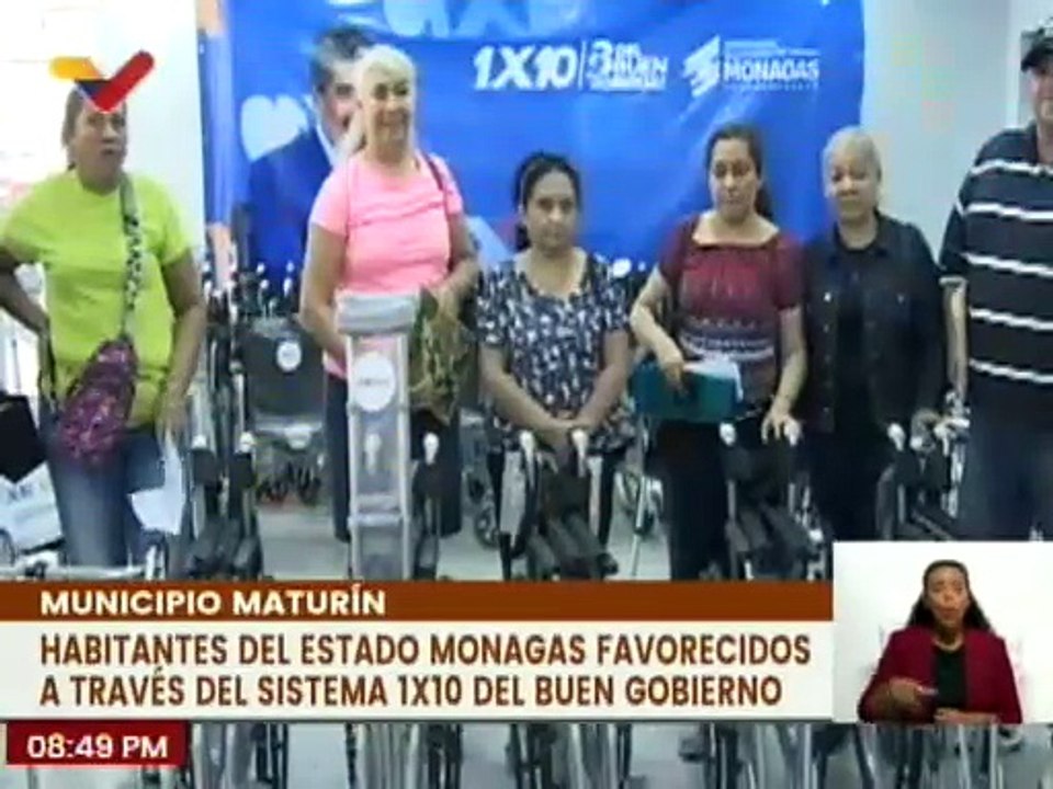 Monagas | Ciudadanos fueron favorecidos con ayudas técnicas a través del sistema 1x10