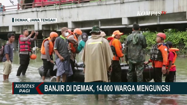 Pantauan Udara Banjir Demak, Jalur Pantura Demak-Kudus Lumpuh