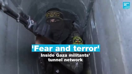 Inside Gaza militants  tunnel network • FRANCE 24 Eglish