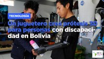 Un juguetero crea prótesis 3D para personas con discapacidad en Bolivia