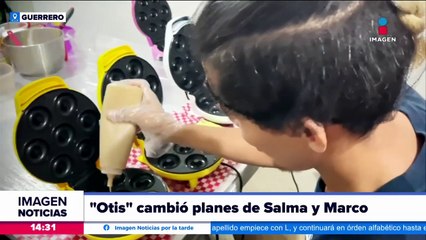 Salma y Marco venden donas para reunir el dinero para su boda