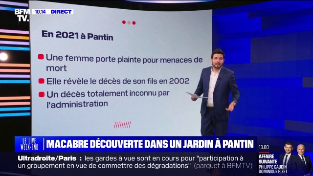 LES ÉCLAIREURS - Les ossements d'un enfant mort retrouvés dans un jardin de Pantin