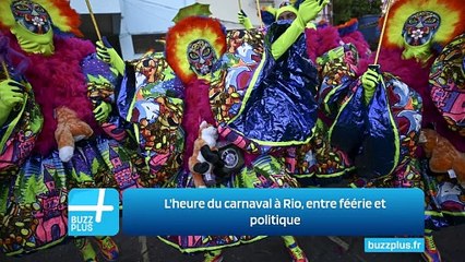 L'heure du carnaval à Rio, entre féérie et politique