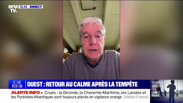 On a eu des vagues qui sont passées au-dessus du quai de la grande plage , explique l'adjoint à la mairie de Biarritz en charge du littoral