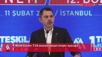 Murat Kurum: 7/24 esasıyla çalışan kreşler açacağız