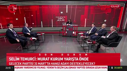 Gelecek Partili Selim Temurci İBB seçimlerinde Murat Kurum'u desteklemeye yakın olduğunu açıkladı
