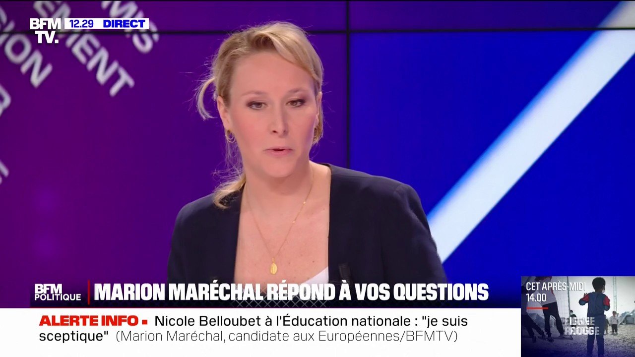Marion Maréchal sur Sarah Knafo: "J'ai souhaité qu'elle fasse partie de cette liste" aux élections européennes