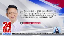 Sen. Escudero, sinabing wala pang solidong posisyon ang Malacañang sa mga gustong baguhin sa Saligang Batas | 24 Oras Weekend