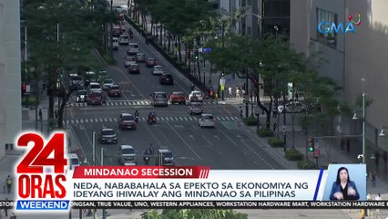 NEDA, nababahala sa epekto sa ekonomiya ng ideyang ihiwalay ang Mindanao sa Pilipinas | 24 Oras Weekend