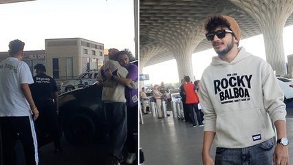 Airport पर मिले Munawar Faruqui को Fans, ली Selfie और Paps ने भी की मस्ती... । FilmiBeat