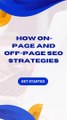 A Comprehensive Guide to improve the organic search visibility of a website through on-page and off-page SEO strategies