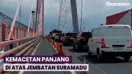 Download Video: Kemacetan Panjang di Atas Jembatan Suramadu, Banyak yang Beralih Lewat Pelabuhan Penyebrangan