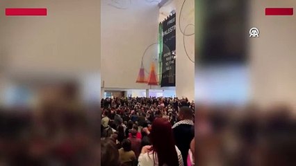 New York'ta Filistin destekçileri, Modern Sanat Müzesi'ni kısa süre işgal etti