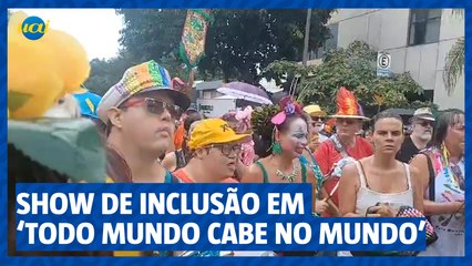 Carnaval BH 2024: Bloco 'Todo Mundo Cabe no Mundo' dá show de inclusão