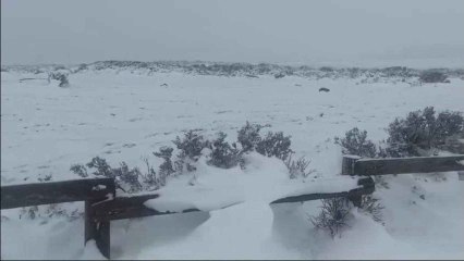 Nieve en La Laguna de los Peces de Sanabria, Zamora
