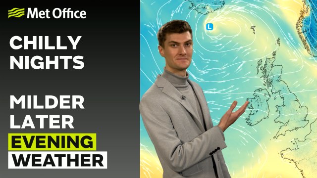 Met Office Evening Weather Forecast 11/02/24 - Showers in the west. Cold overnight