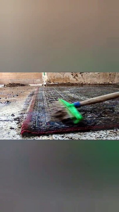Cleaning the forgotten carpet in the abandoned house#asmr #relaxing#sarusfying