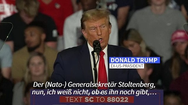 Trumps Nato-Äußerung im Wortlaut: Ich würde Russland sogar ermutigen