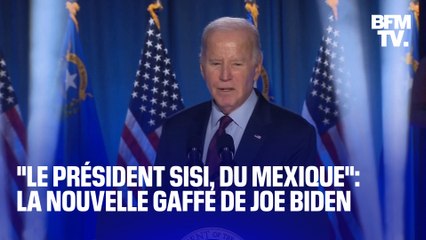 "Le président Sisi du Mexique": la bourde de Joe Biden qui inquiète