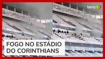 Princípio de incêndio atinge Neo Química Arena antes de jogo do Corinthians