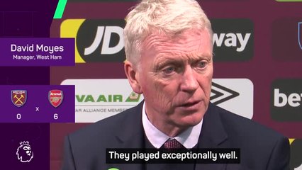 Download Video: 'A terrible day' - Moyes on West Ham's 6-0 thrashing